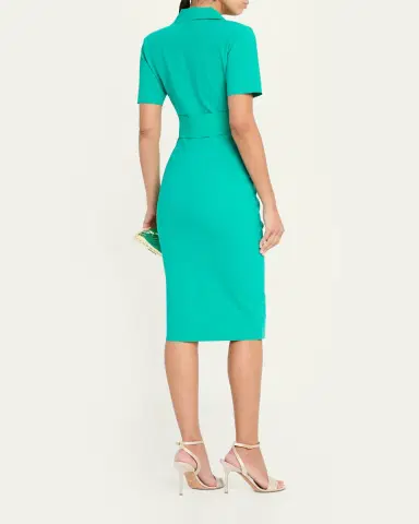 Chiara Boni La Petite Robe Ittig Ruffle Bodycon Midi Dress | Thumbnail 3 Chiara Boni La Petite Robe Ittig Ruffle Bodycon Midi Dress | Thumbnail 3