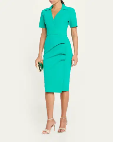 Chiara Boni La Petite Robe Ittig Ruffle Bodycon Midi Dress | Thumbnail 4 Chiara Boni La Petite Robe Ittig Ruffle Bodycon Midi Dress | Thumbnail 4