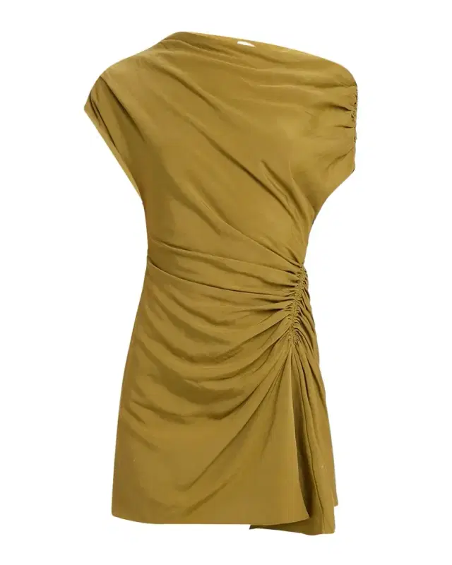 Poppy Ruched Off-The-Shoulder Mini Dress Poppy Ruched Off-The-Shoulder Mini Dress
