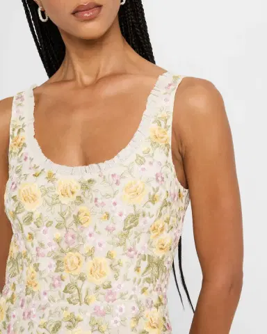 NEEDLE & THREAD Embroidered Florine Scoop-Neck Ballerina Dress | Thumbnail 5 NEEDLE & THREAD Embroidered Florine Scoop-Neck Ballerina Dress | Thumbnail 5
