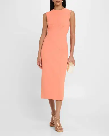 E.Stott Mila Pleated Sleeveless Midi Dress | Thumbnail 4 E.Stott Mila Pleated Sleeveless Midi Dress | Thumbnail 4