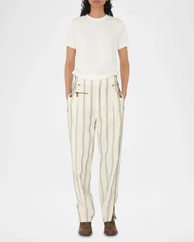 Burberry Ruched Check-Ties Short-Sleeve T-Shirt | Thumbnail 2 Burberry Ruched Check-Ties Short-Sleeve T-Shirt | Thumbnail 2