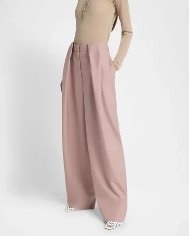 Stella McCartney Pleated Wide-Leg Canvas Balloon Trousers | Thumbnail 4 Stella McCartney Pleated Wide-Leg Canvas Balloon Trousers | Thumbnail 4