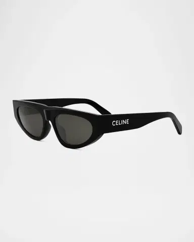 Celine Men's Monochroms Acetate Rectangle Sunglasses | Thumbnail 2 Celine Men's Monochroms Acetate Rectangle Sunglasses | Thumbnail 2