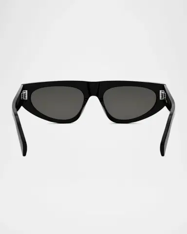 Celine Men's Monochroms Acetate Rectangle Sunglasses | Thumbnail 4 Celine Men's Monochroms Acetate Rectangle Sunglasses | Thumbnail 4