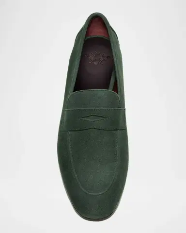 Bougeotte Suede Penny Loafers | Thumbnail 5 Bougeotte Suede Penny Loafers | Thumbnail 5