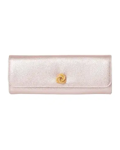 MICHELLE WILHITE Robbie Mini Flap Metallic Clutch Bag | Thumbnail 1 MICHELLE WILHITE Robbie Mini Flap Metallic Clutch Bag | Thumbnail 1