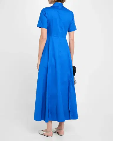 Evi Grintela Nicole Side-Slit Cotton Maxi Shirtdress | Thumbnail 3 Evi Grintela Nicole Side-Slit Cotton Maxi Shirtdress | Thumbnail 3