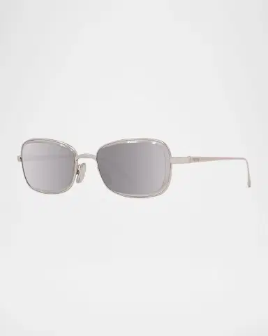 Loewe Men 's LW40159UM Metal Rectangle Sunglasses | Thumbnail 2 Loewe Men 's LW40159UM Metal Rectangle Sunglasses | Thumbnail 2