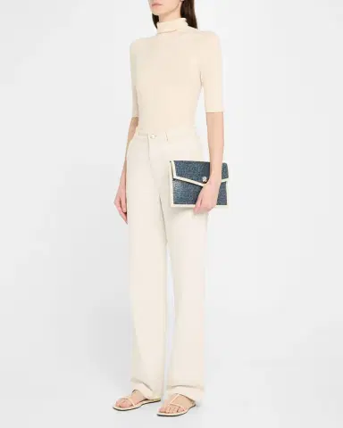 MICHELLE WILHITE Brick Envelope Woven Clutch Bag | Thumbnail 5 MICHELLE WILHITE Brick Envelope Woven Clutch Bag | Thumbnail 5