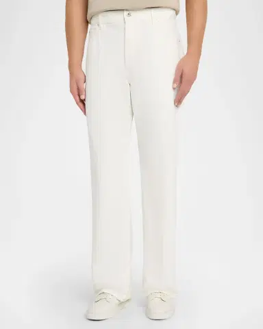 Ferragamo Men's Straight-Flare Denim Five-Pocket Pants | Thumbnail 4 Ferragamo Men's Straight-Flare Denim Five-Pocket Pants | Thumbnail 4