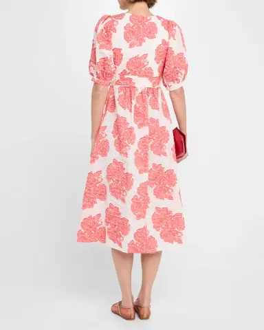 Evi Grintela River Seersucker Fil Coupe Empire Midi Dress | Thumbnail 3 Evi Grintela River Seersucker Fil Coupe Empire Midi Dress | Thumbnail 3