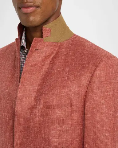 Kiton Men's Tweed Single-Breasted Sport Coat | Thumbnail 7 Kiton Men's Tweed Single-Breasted Sport Coat | Thumbnail 7