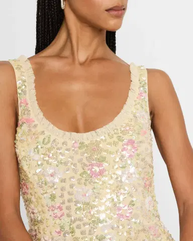 NEEDLE & THREAD Confetti Floral Sequin Ballerina Maxi Dress | Thumbnail 5 NEEDLE & THREAD Confetti Floral Sequin Ballerina Maxi Dress | Thumbnail 5