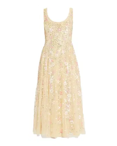 NEEDLE & THREAD Confetti Floral Sequin Ballerina Maxi Dress | Thumbnail 1 NEEDLE & THREAD Confetti Floral Sequin Ballerina Maxi Dress | Thumbnail 1