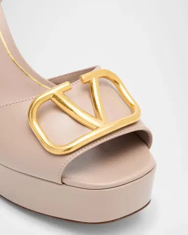 Valentino Garavani VLogo Signature Nappa Leather Platform Sandals | Thumbnail 2 Valentino Garavani VLogo Signature Nappa Leather Platform Sandals | Thumbnail 2
