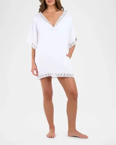 La Blanca Lakeside V-Neck Tunic Coverup | Thumbnail 2 La Blanca Lakeside V-Neck Tunic Coverup | Thumbnail 2