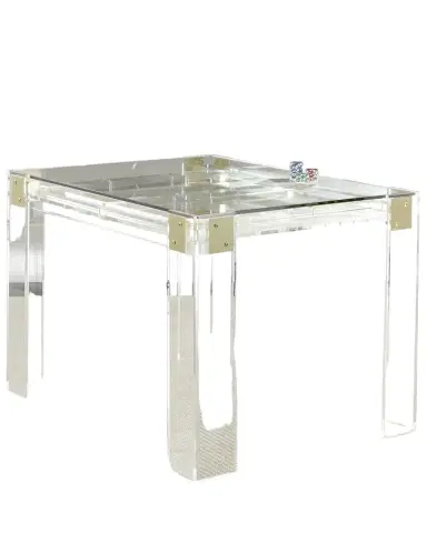 Interlude Home Miranda Acrylic Backgammon Table | Thumbnail 1 Interlude Home Miranda Acrylic Backgammon Table | Thumbnail 1