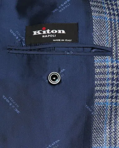 Kiton Men's Glen Plaid Single-Breasted Sport Coat | Thumbnail 6 Kiton Men's Glen Plaid Single-Breasted Sport Coat | Thumbnail 6