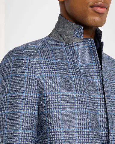 Kiton Men's Glen Plaid Single-Breasted Sport Coat | Thumbnail 7 Kiton Men's Glen Plaid Single-Breasted Sport Coat | Thumbnail 7