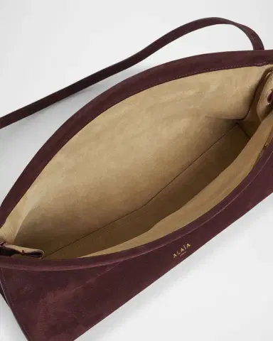Alaïa Le Click Medium Shoulder Bag in Suede | Thumbnail 2 Alaïa Le Click Medium Shoulder Bag in Suede | Thumbnail 2