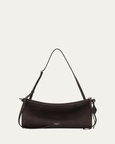 Alaïa Le Click Medium Shoulder Bag in Suede | Thumbnail 14 Alaïa Le Click Medium Shoulder Bag in Suede | Thumbnail 14