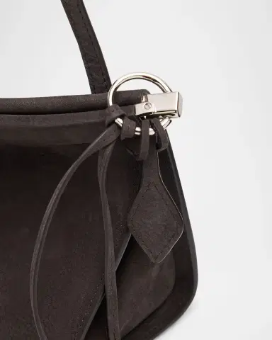 Alaïa Le Click Medium Shoulder Bag in Suede | Thumbnail 26 Alaïa Le Click Medium Shoulder Bag in Suede | Thumbnail 26