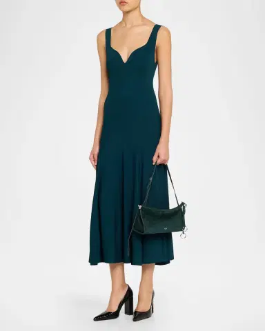 Alaïa Le Click Medium Shoulder Bag in Suede | Thumbnail 35 Alaïa Le Click Medium Shoulder Bag in Suede | Thumbnail 35