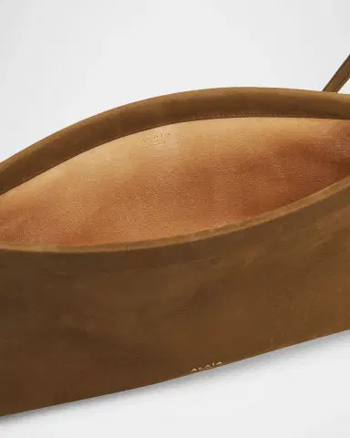 Alaïa Le Click Medium Shoulder Bag in Suede | Thumbnail 47 Alaïa Le Click Medium Shoulder Bag in Suede | Thumbnail 47