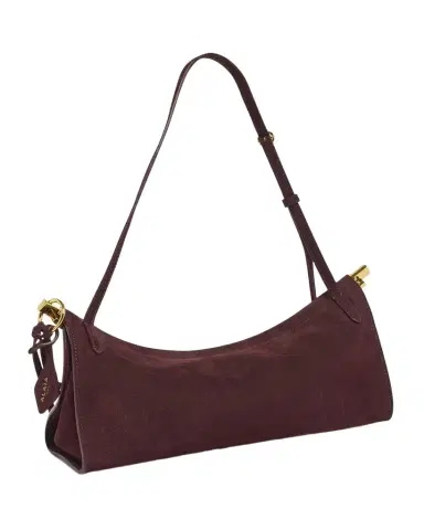 Alaïa Le Click Medium Shoulder Bag in Suede | Thumbnail 1 Alaïa Le Click Medium Shoulder Bag in Suede | Thumbnail 1