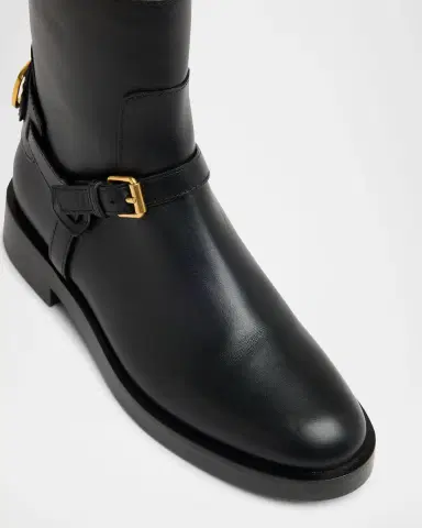 Valentino Garavani VLogo Signature Leather Booties | Thumbnail 3 Valentino Garavani VLogo Signature Leather Booties | Thumbnail 3