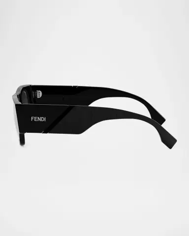 Fendi Men's Diagonal Acetate Rectangle Sunglasses | Thumbnail 4 Fendi Men's Diagonal Acetate Rectangle Sunglasses | Thumbnail 4
