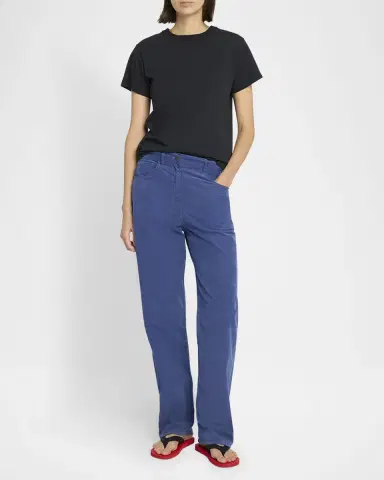The Row Florie Short-Sleeve Cotton Top | Thumbnail 2 The Row Florie Short-Sleeve Cotton Top | Thumbnail 2