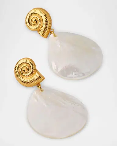 NEST Jewelry Mother of Pearl Shell Earrings | Thumbnail 2 NEST Jewelry Mother of Pearl Shell Earrings | Thumbnail 2