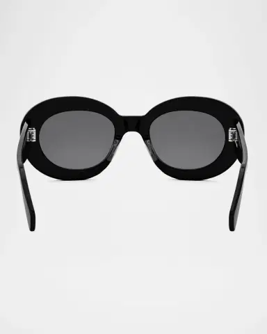 Celine Men's Triomphe Acetate Round Sunglasses | Thumbnail 4 Celine Men's Triomphe Acetate Round Sunglasses | Thumbnail 4