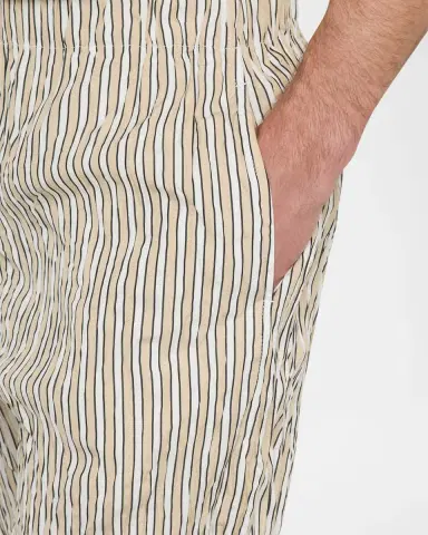 Bottega Veneta Men 's Tricolor Striped Cotton Shorts | Thumbnail 5 Bottega Veneta Men 's Tricolor Striped Cotton Shorts | Thumbnail 5