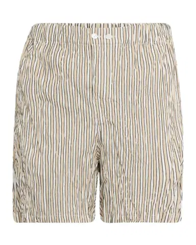 Bottega Veneta Men 's Tricolor Striped Cotton Shorts | Thumbnail 1 Bottega Veneta Men 's Tricolor Striped Cotton Shorts | Thumbnail 1