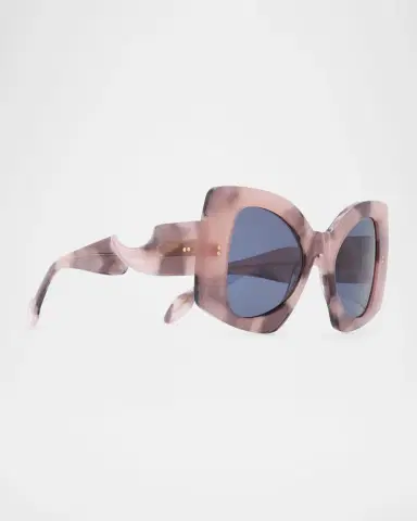 JW Anderson Twister Acetate Butterfly Sunglasses | Thumbnail 3 JW Anderson Twister Acetate Butterfly Sunglasses | Thumbnail 3