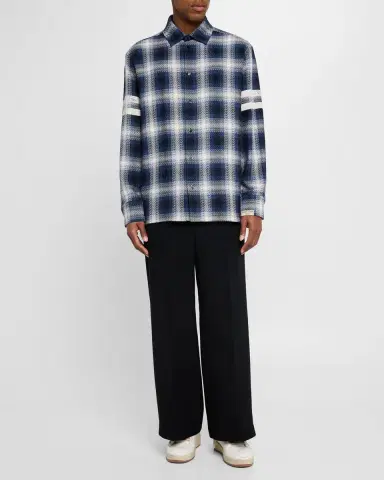 Golden Goose Men's Journey Woven Check Overshirt | Thumbnail 2 Golden Goose Men's Journey Woven Check Overshirt | Thumbnail 2