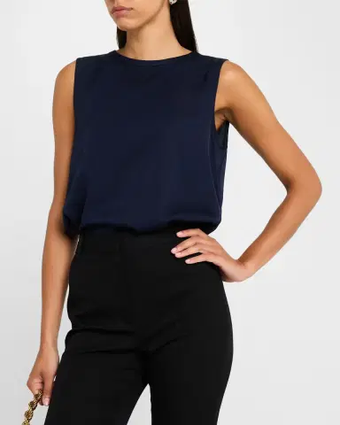Kobi Halperin Aura Sleeveless Silk-Blend Blouse | Thumbnail 4 Kobi Halperin Aura Sleeveless Silk-Blend Blouse | Thumbnail 4