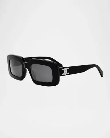 Celine Men's Triomphe Acetate Rectangle Sunglasses | Thumbnail 2 Celine Men's Triomphe Acetate Rectangle Sunglasses | Thumbnail 2