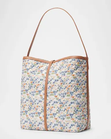 MZ Wallace Astor Floral-Print Quilted Hobo Shoulder Bag | Thumbnail 3 MZ Wallace Astor Floral-Print Quilted Hobo Shoulder Bag | Thumbnail 3