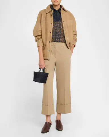 Brunello Cucinelli Duo Mini Suede Shopper Tote Bag | Thumbnail 5 Brunello Cucinelli Duo Mini Suede Shopper Tote Bag | Thumbnail 5