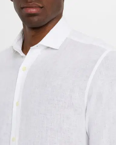 Frescobol Carioca Men's Antonio Linen Casual Button-Down Shirt | Thumbnail 5 Frescobol Carioca Men's Antonio Linen Casual Button-Down Shirt | Thumbnail 5