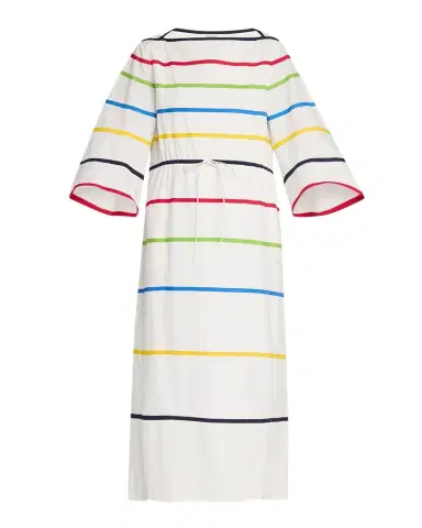Rosie Assoulin Ribbon Striped Midi Caftan Dress | Thumbnail 1 Rosie Assoulin Ribbon Striped Midi Caftan Dress | Thumbnail 1