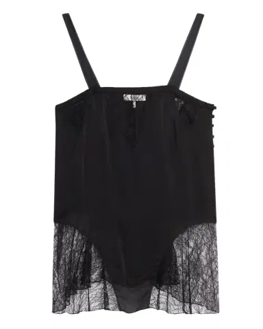 Chloé Lace-Inset Silk Cami | Thumbnail 1 Chloé Lace-Inset Silk Cami | Thumbnail 1