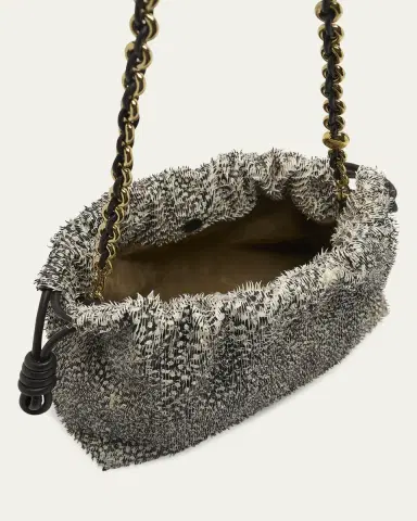 Loewe Flamenco Medium Shoulder Bag in Feathered Leather | Thumbnail 4 Loewe Flamenco Medium Shoulder Bag in Feathered Leather | Thumbnail 4