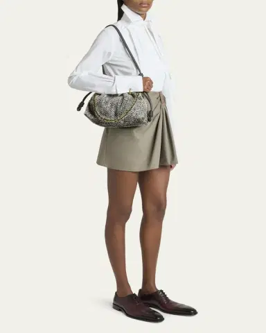 Loewe Flamenco Medium Shoulder Bag in Feathered Leather | Thumbnail 5 Loewe Flamenco Medium Shoulder Bag in Feathered Leather | Thumbnail 5
