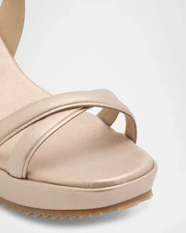 Pedro Garcia Finoa Metallic Leather Low Wedge Sandals | Thumbnail 5 Pedro Garcia Finoa Metallic Leather Low Wedge Sandals | Thumbnail 5