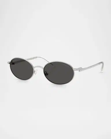 Swarovski SK7033 Metal Oval Sunglasses | Thumbnail 3 Swarovski SK7033 Metal Oval Sunglasses | Thumbnail 3